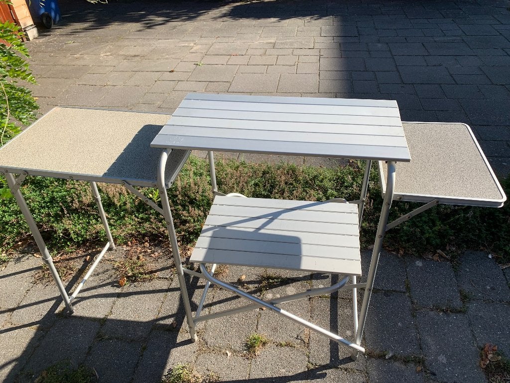 Bio camp camping tafeltje, Ophalen, Zo goed als nieuw, Campingtafel
