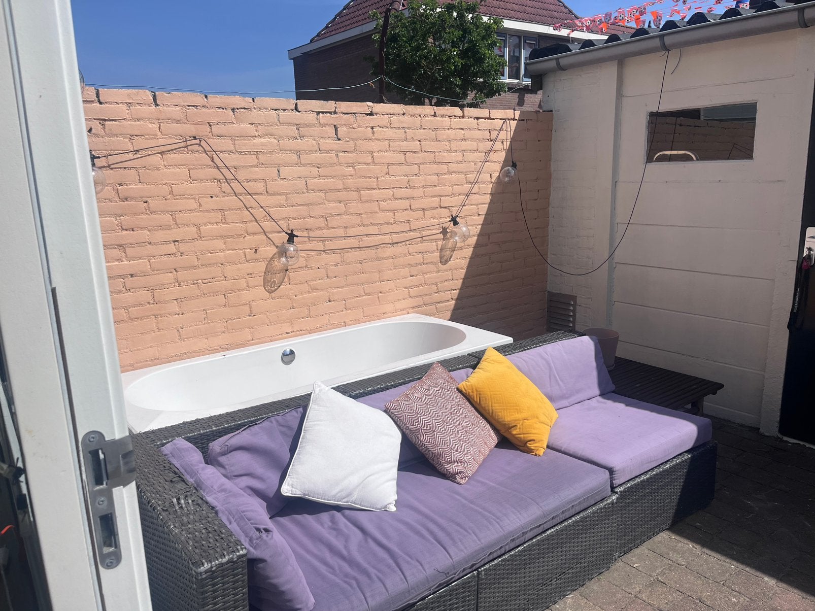 Loungeset, Tuin en Terras, Tuinsets en Loungesets, Ophalen of Verzenden, Zo goed als nieuw, Kunststof