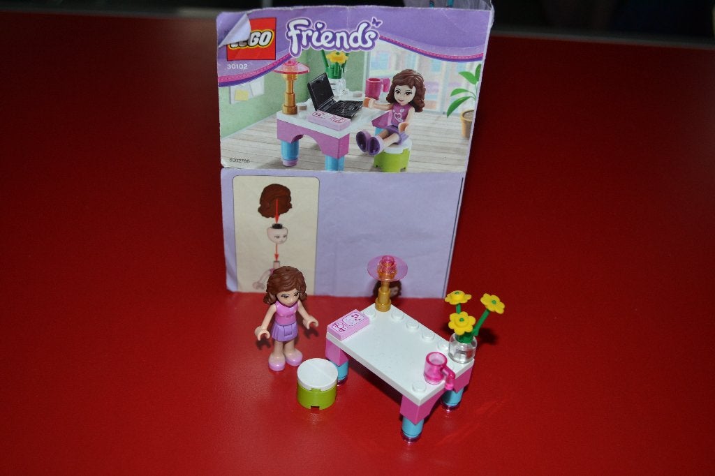 Lego Friends 30102 - Olivia's bureau - compleet, Ophalen, Gebruikt, Lego, Compleet