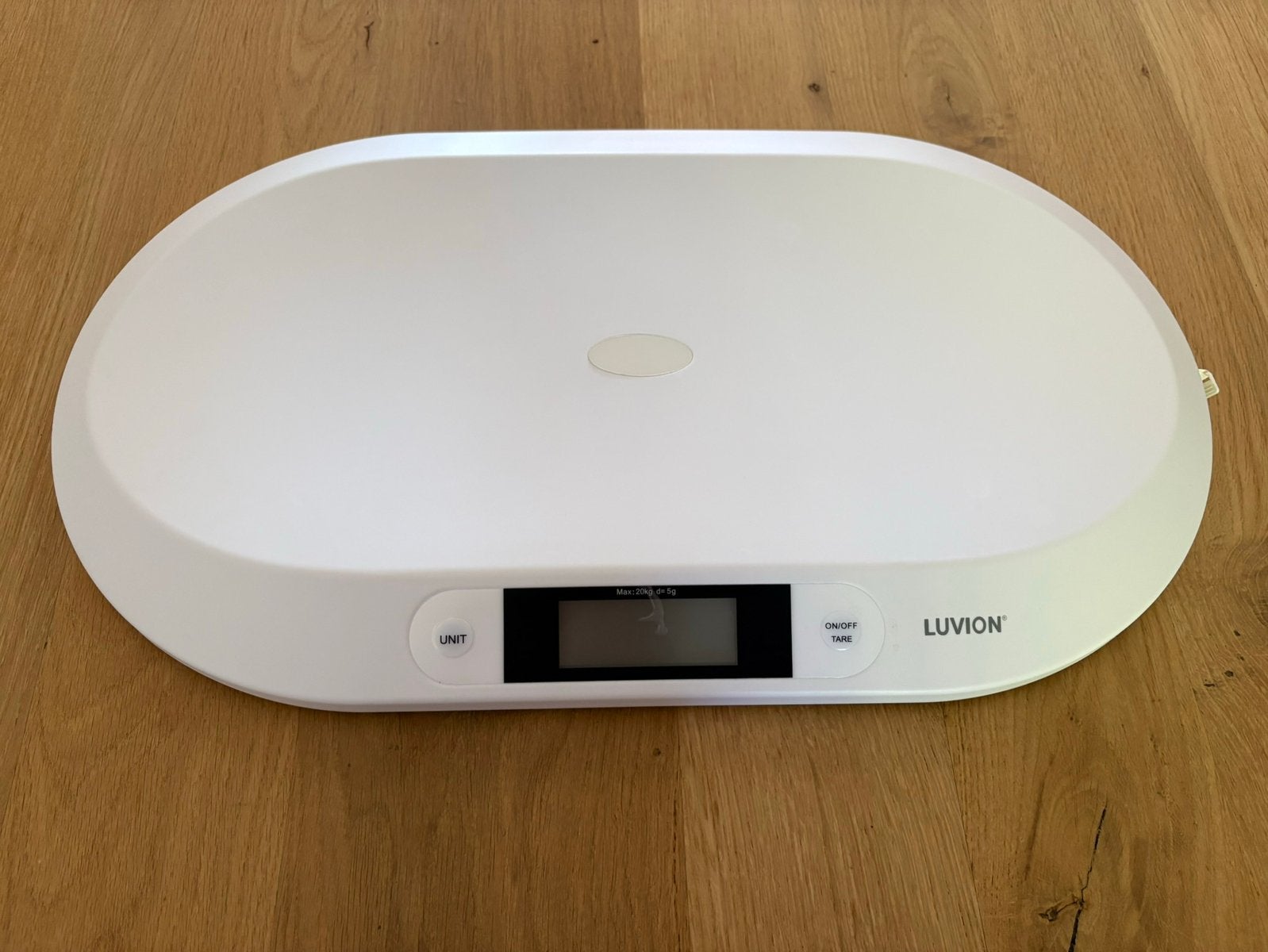 Luvion baby weegschaal, Kinderen en Baby's, Overige Kinderen en Baby's, Ophalen, Zo goed als nieuw
