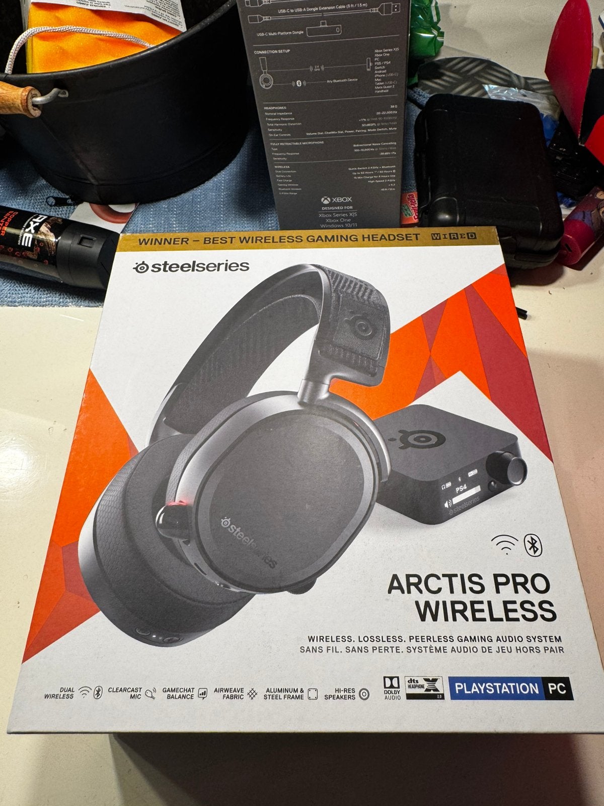 Steelseries arctis pro wireless, Ophalen of Verzenden, Zo goed als nieuw, Overige merken