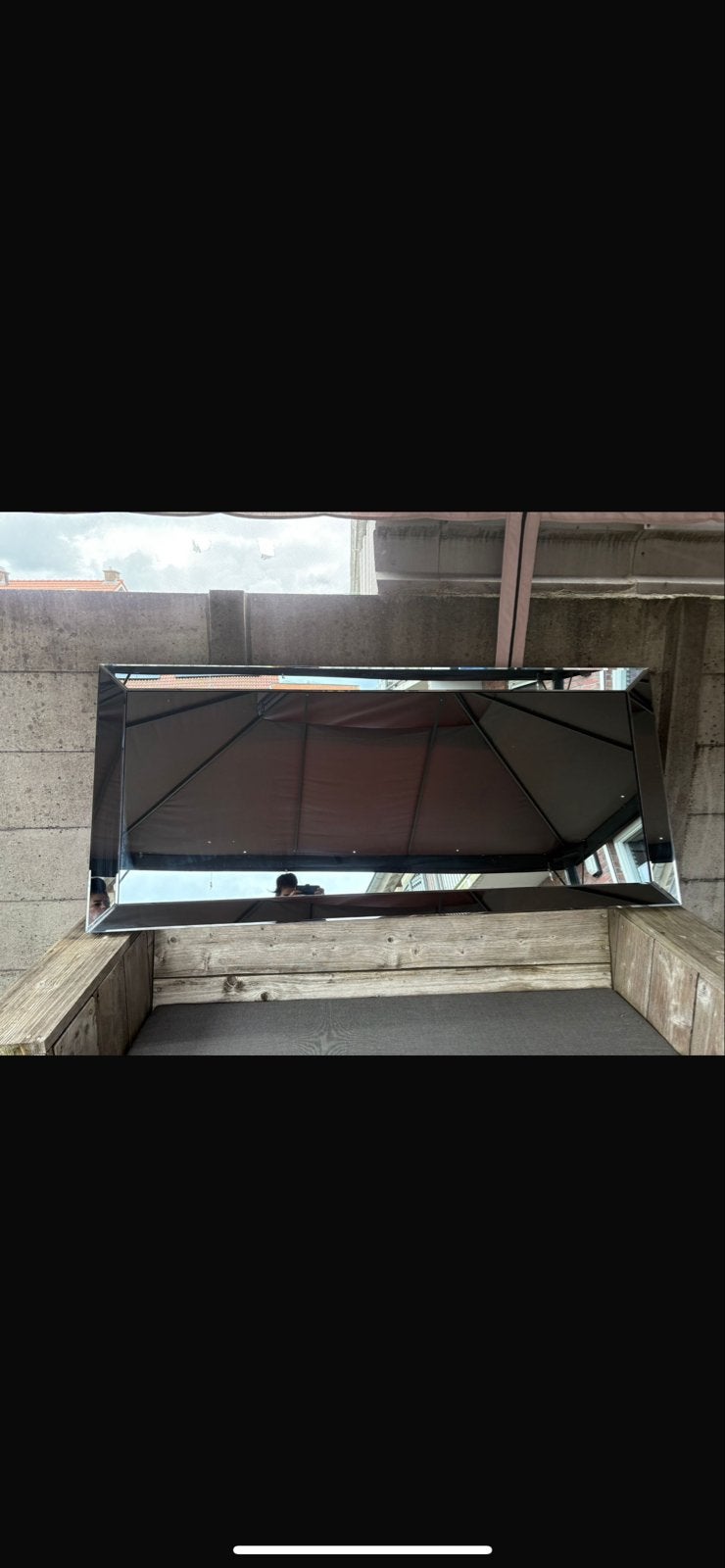 Eric Kuster Stijl Spiegel Smokey Glass, Huis en Inrichting, Ophalen, Zo goed als nieuw, 100 tot 125 cm, Minder dan 100 cm