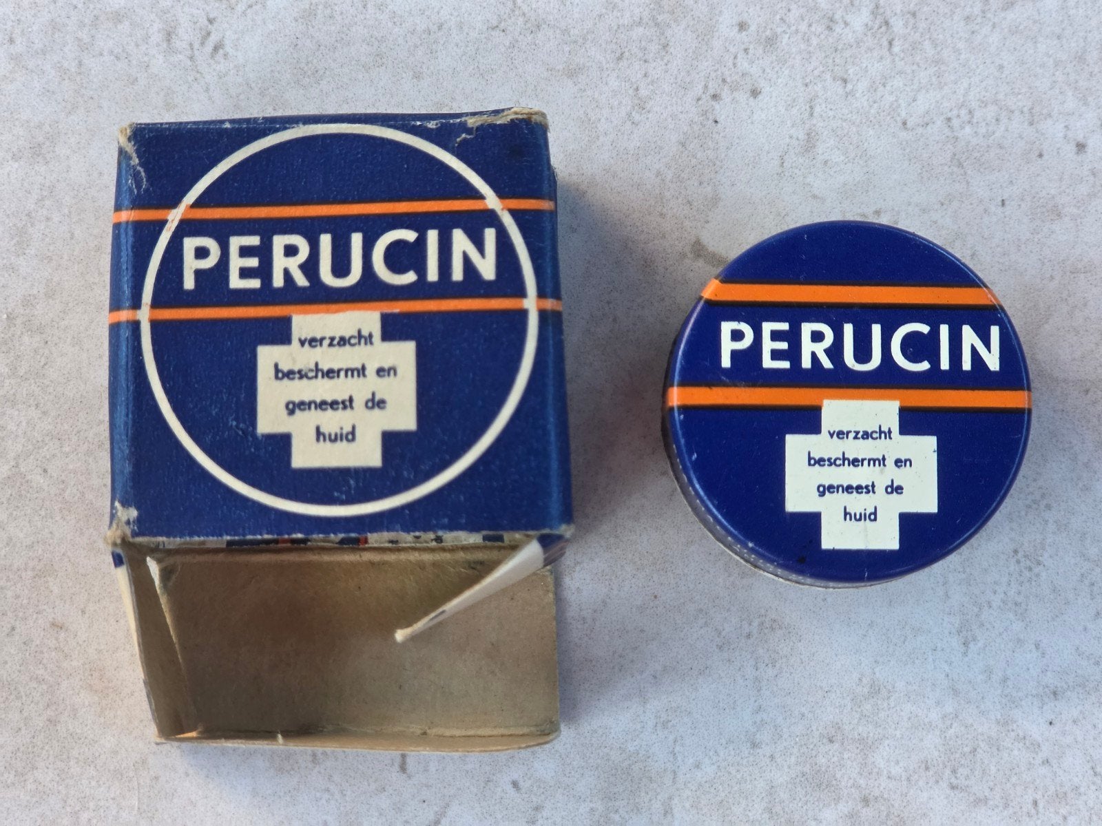 Perucin Zalf blikje  doosje Beiersdorf Amsterdam Hilversum, Ophalen of Verzenden, Overige