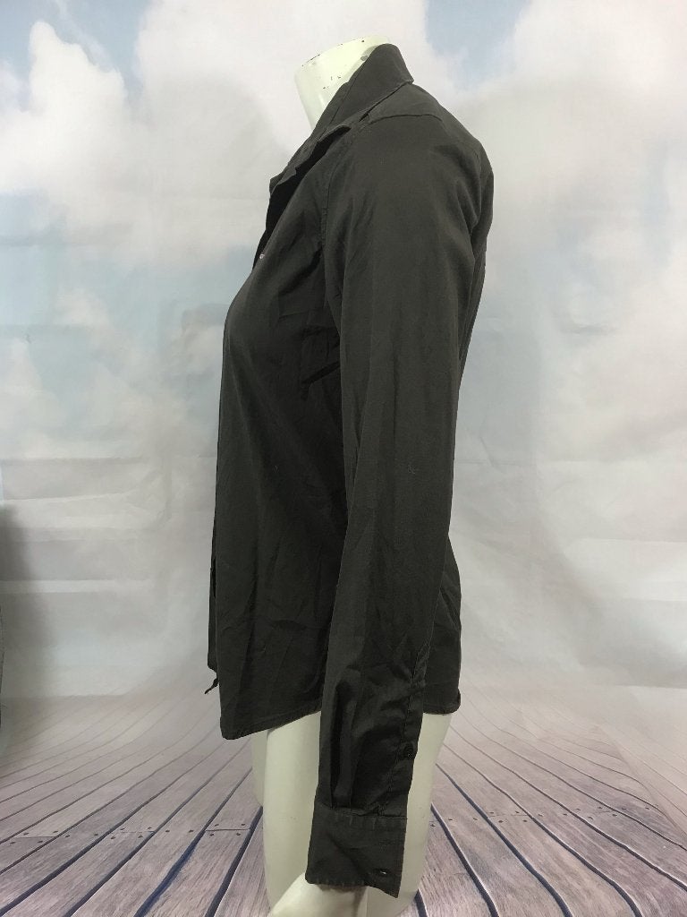 Gant bruine getailleerde blouse maat 38 (3C6), Tweedehands verkoop, Bruin, Ophalen of Verzenden, Tweedehands verkoop