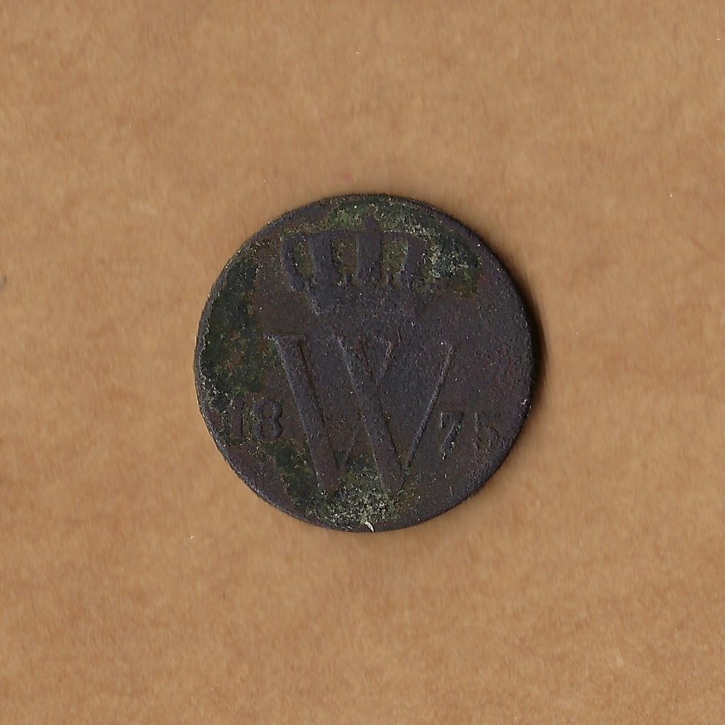 1/2 (halve) cent 1875 Willem III, Postzegels en Munten, Munten | Nederland, Ophalen of Verzenden, Koning Willem III, Overige waardes