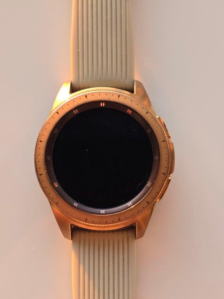Samsung Galaxy Watch 42mm SM-R810 Rose Goud, Gebruikt, Samsung ⌚️, Ophalen of Verzenden, Roze