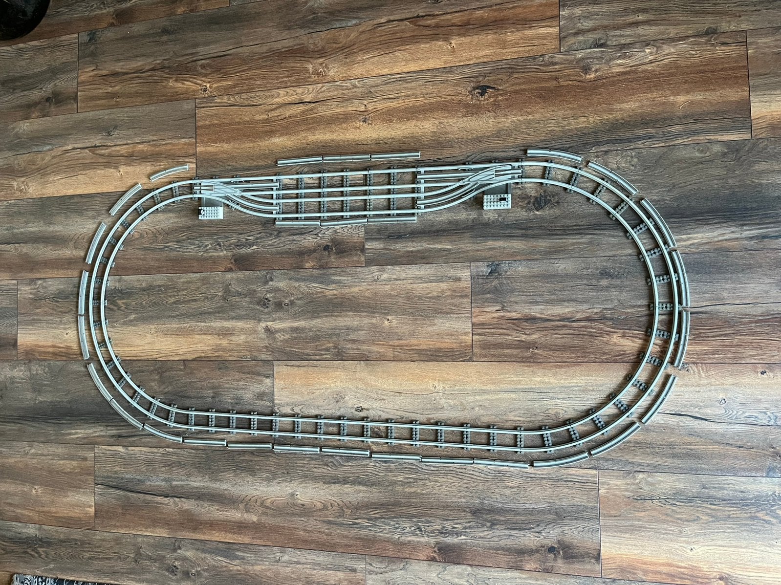 Lego 12v 12 volt grote trein baan met 2 wissels jaren 80, Ophalen of Verzenden, Gebruikt, Lego