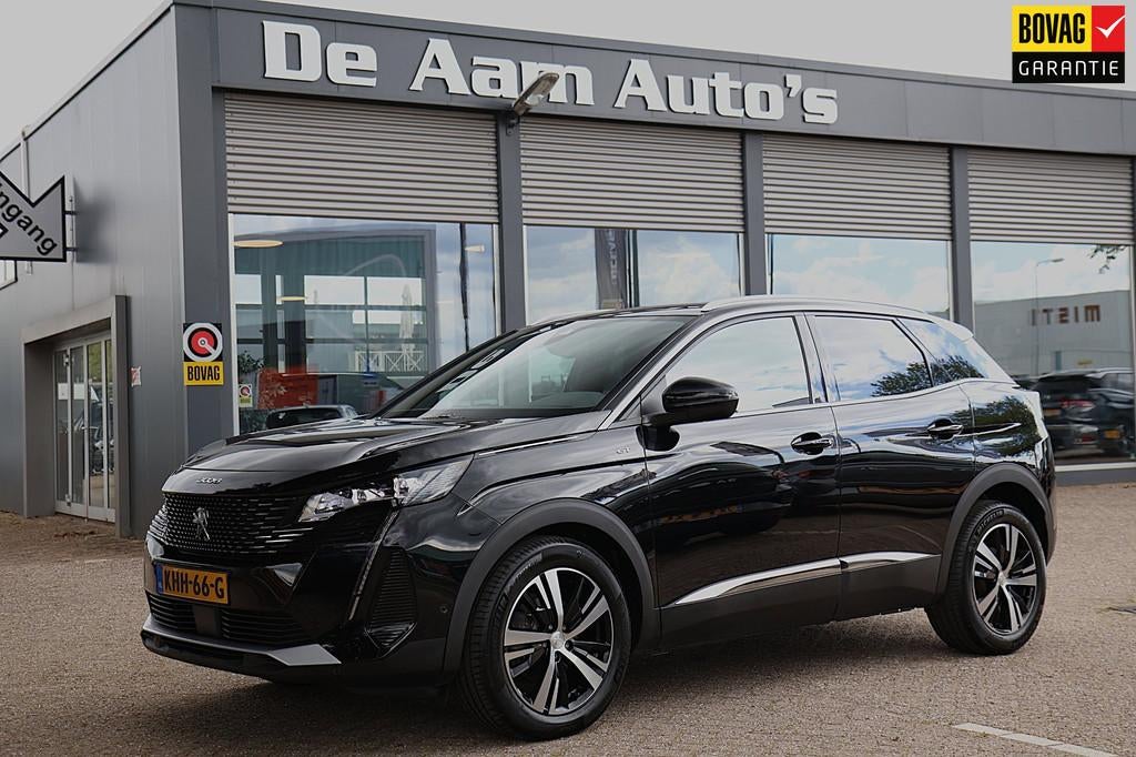 Peugeot 3008 1.2 PureTech GT Acc Carplay Stoelverwarming, Gebruikt, 1199 cc, Leder en Stof, Zwart