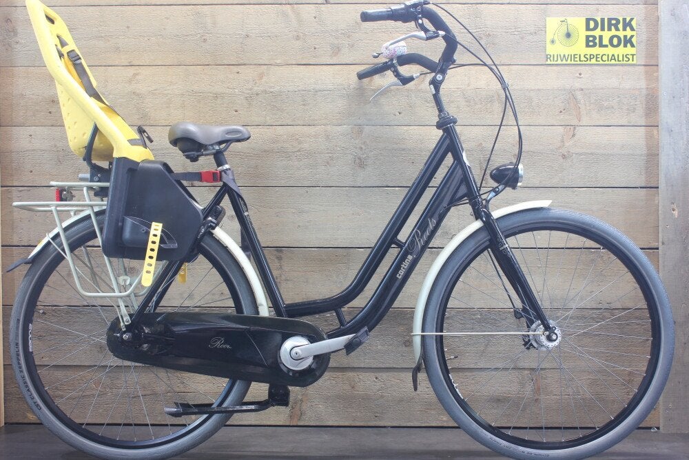 Cortina Roots moederfiets 7v D57 zwart + 3 mnd garantie