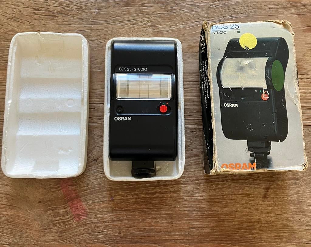 Vintage Osram BCS 25 studio flitser, Ophalen of Verzenden, Zo goed als nieuw, Overige merken