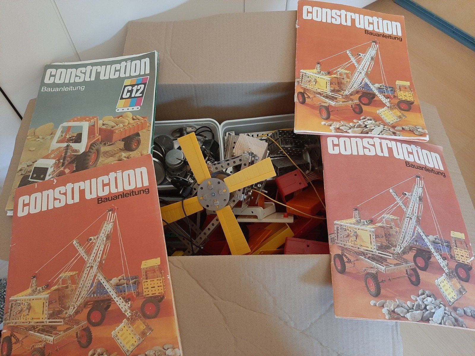 Grote set Construction bouwdozen met handleidingen, Ophalen of Verzenden, Gebruikt, Overige typen, Overige merken