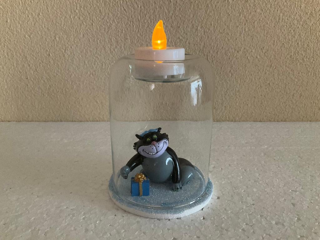 Disney Assepoester - theelicht houder - stolp, Verzamelen, Disney, Ophalen of Verzenden, Assepoester of Belle, Zo goed als nieuw
