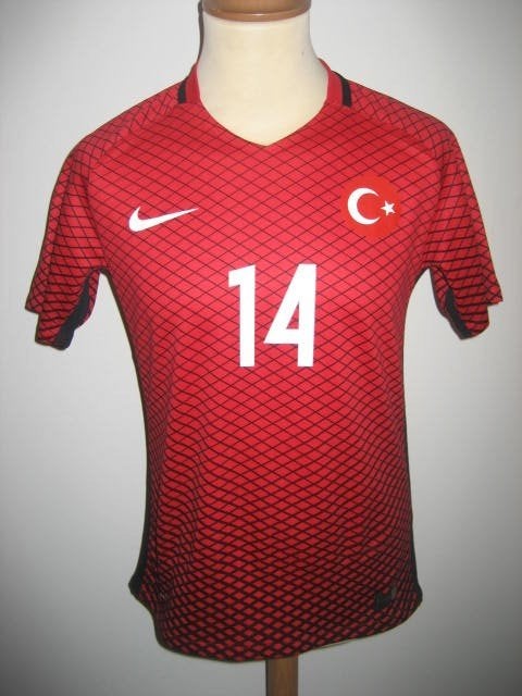 WK Turkije nationaal team #14 voetbalshirt Nike shirt maat S, Sport en Fitness, Voetbal, Maat S, Ophalen of Verzenden, Gebruikt