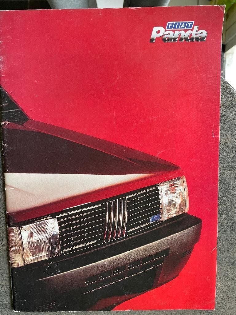 Folder van Fiat Panda, gedrukt aug. 1989, Ophalen of Verzenden, Zo goed als nieuw, Overige merken