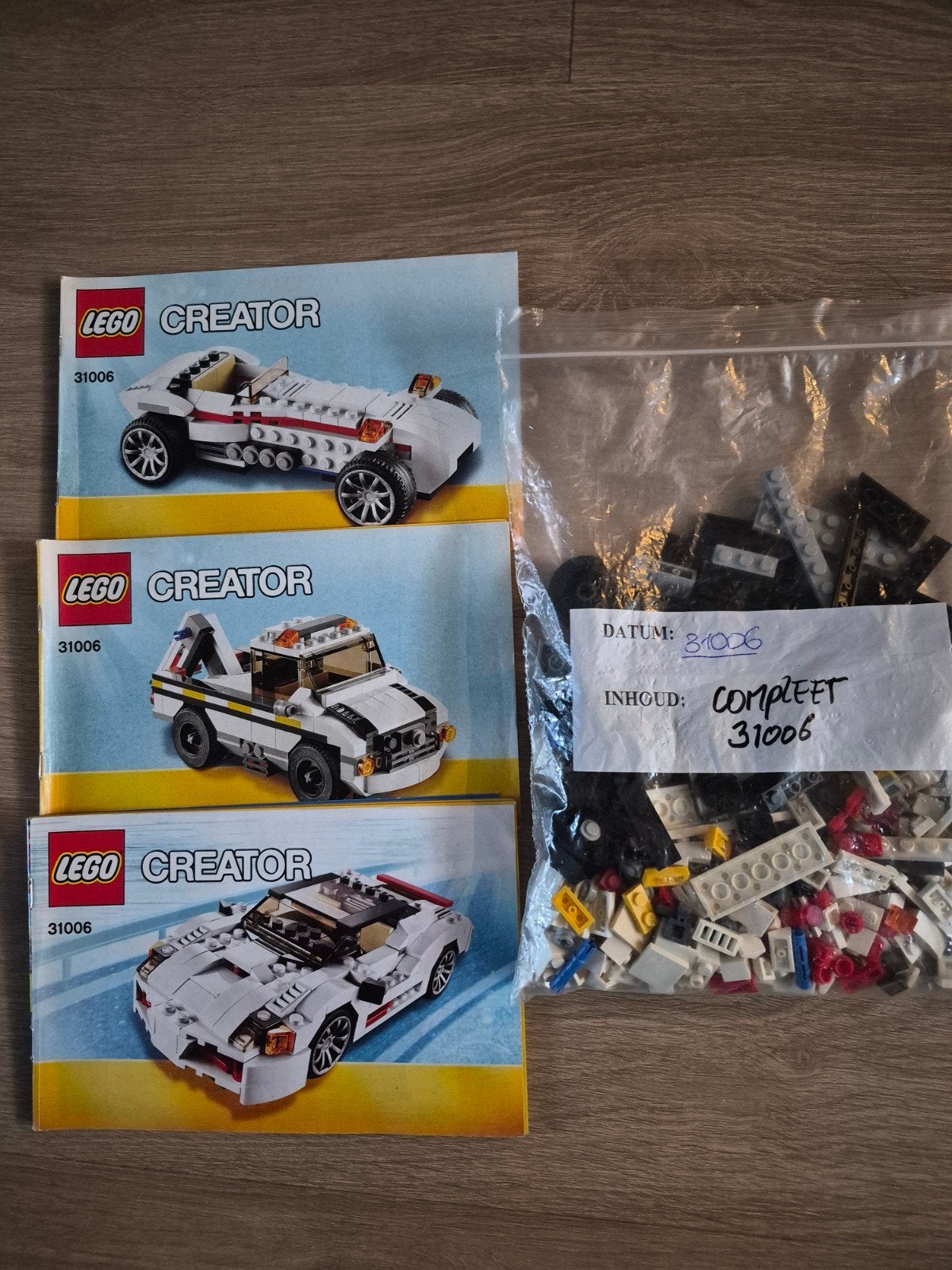 LEGO Creator 31006: Compleet met 3 bouwinstructies, Gebruikt, Lego, Compleet, Ophalen of Verzenden