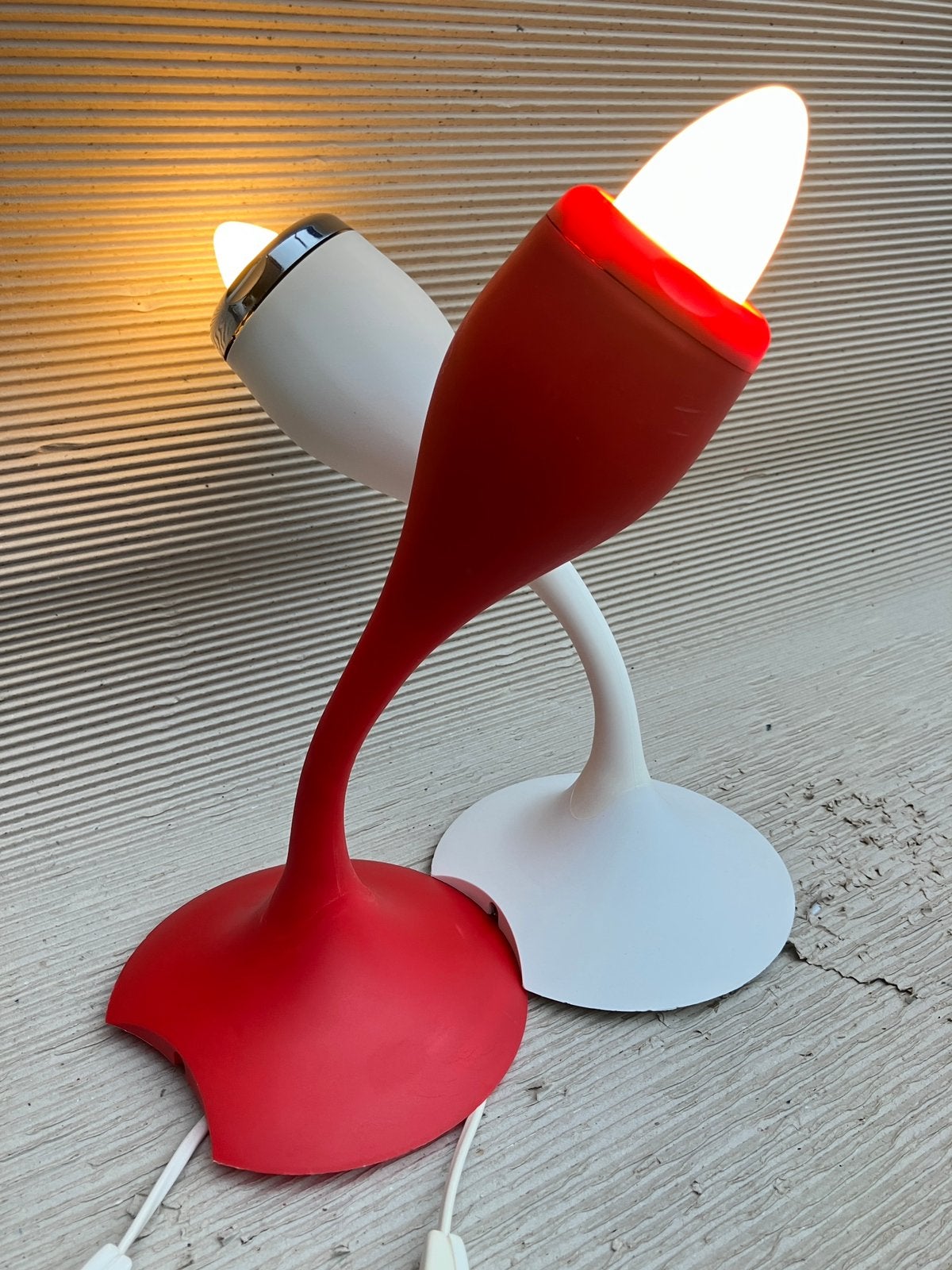 Ikea Flamma vintage lampen (Carl Öjerstam) 00/01, Kunststof, Vintage, Ophalen of Verzenden, Zo goed als nieuw