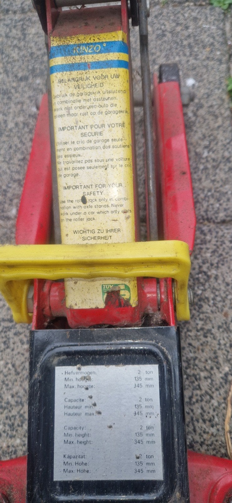 Garagekrik 2 ton - Gebruikt, Ophalen