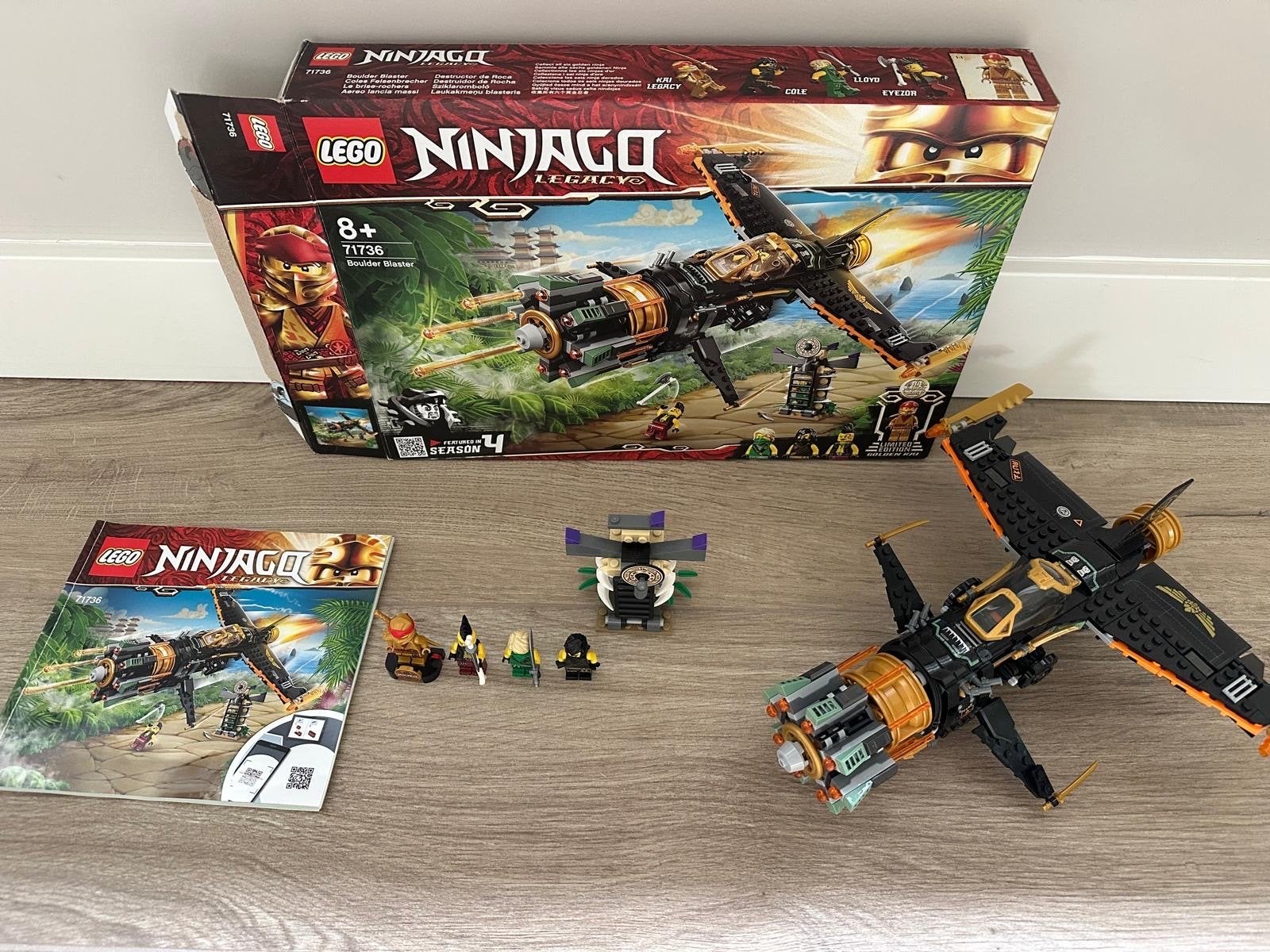 LEGO Ninjago Legacy 71736 Boulder Blaster met minifiguren, Ophalen of Verzenden, Zo goed als nieuw