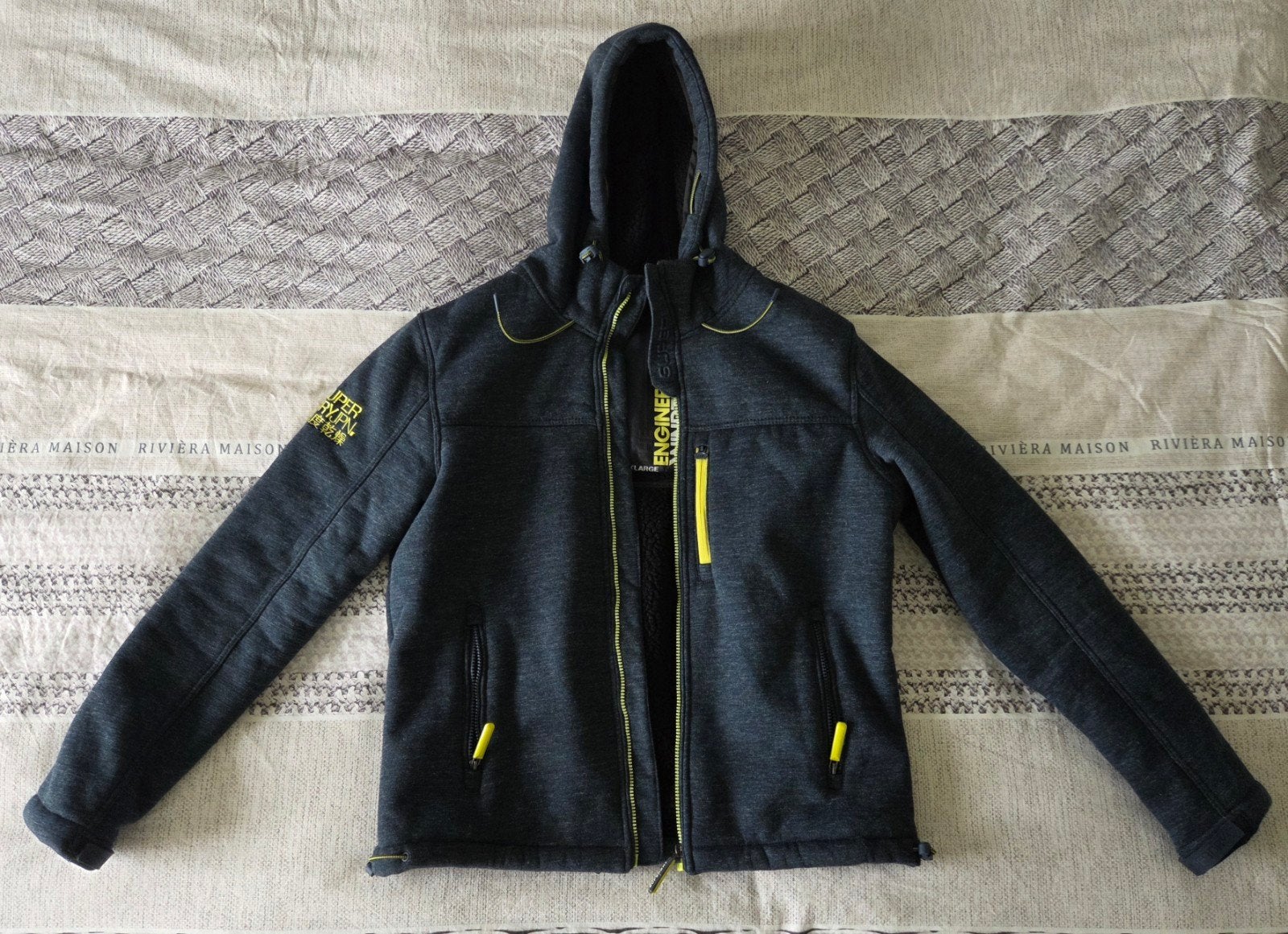 ongedragen Superdry jas maat XL (valt klein), Blauw, Ophalen of Verzenden, Superdry, Maat 56/58 (XL)