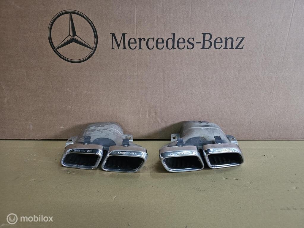 Mercedes 63 amg facelift Uitlaatsierstukken set, Auto-onderdelen, Gebruikt, Ophalen of Verzenden