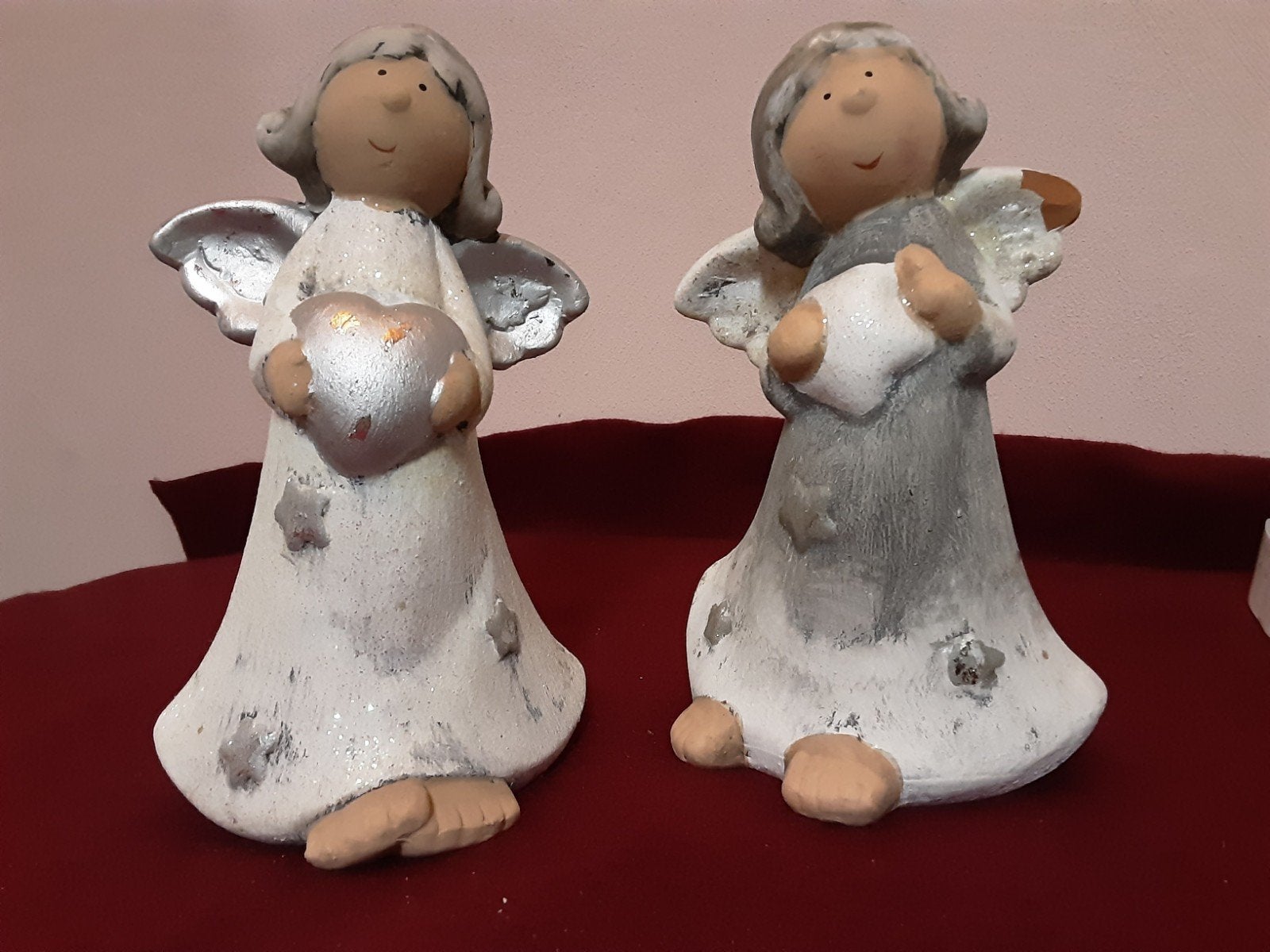 Stenen kerstengeltjes, kerst, Verzamelen, Ophalen of Verzenden