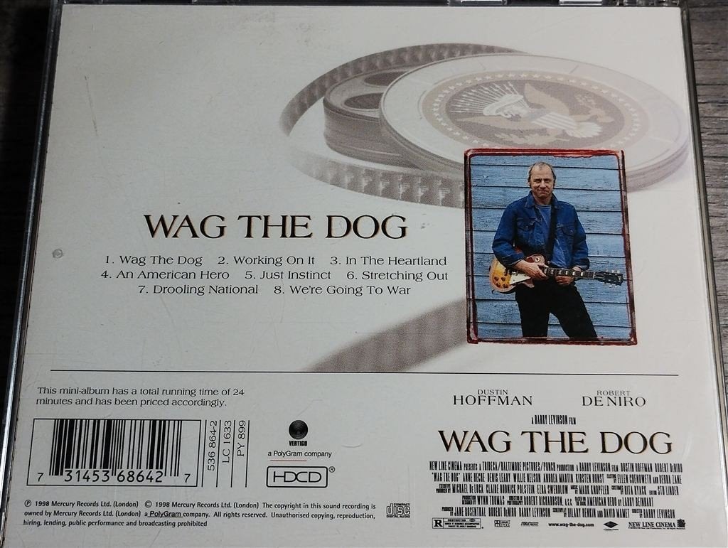 Mark Knopfler - Wag The Dog [Music From The Motion Picture], Ophalen of Verzenden, Zo goed als nieuw
