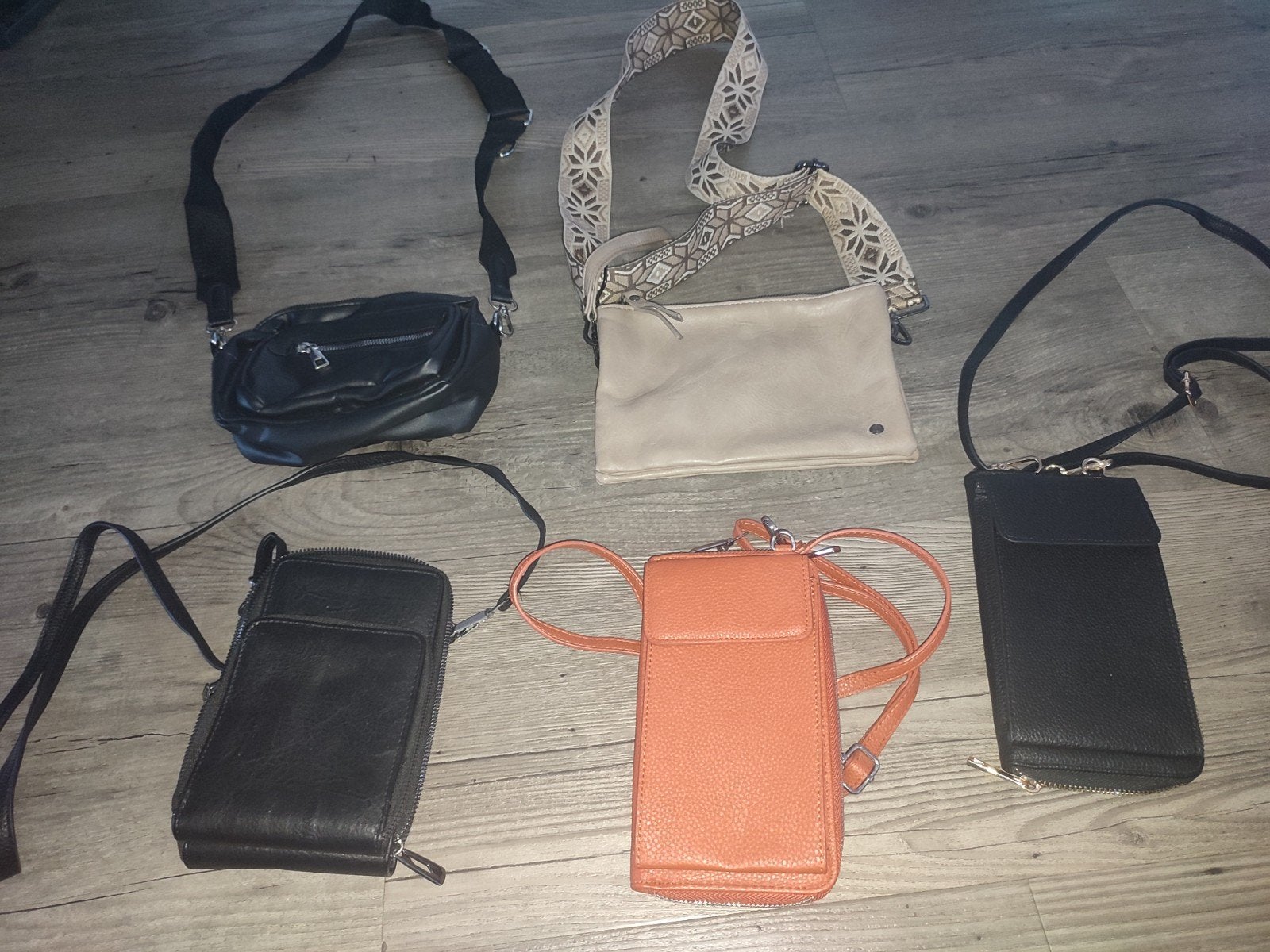 5 telefoon tassen,  kleine tasjes, Ophalen of Verzenden, Zwart