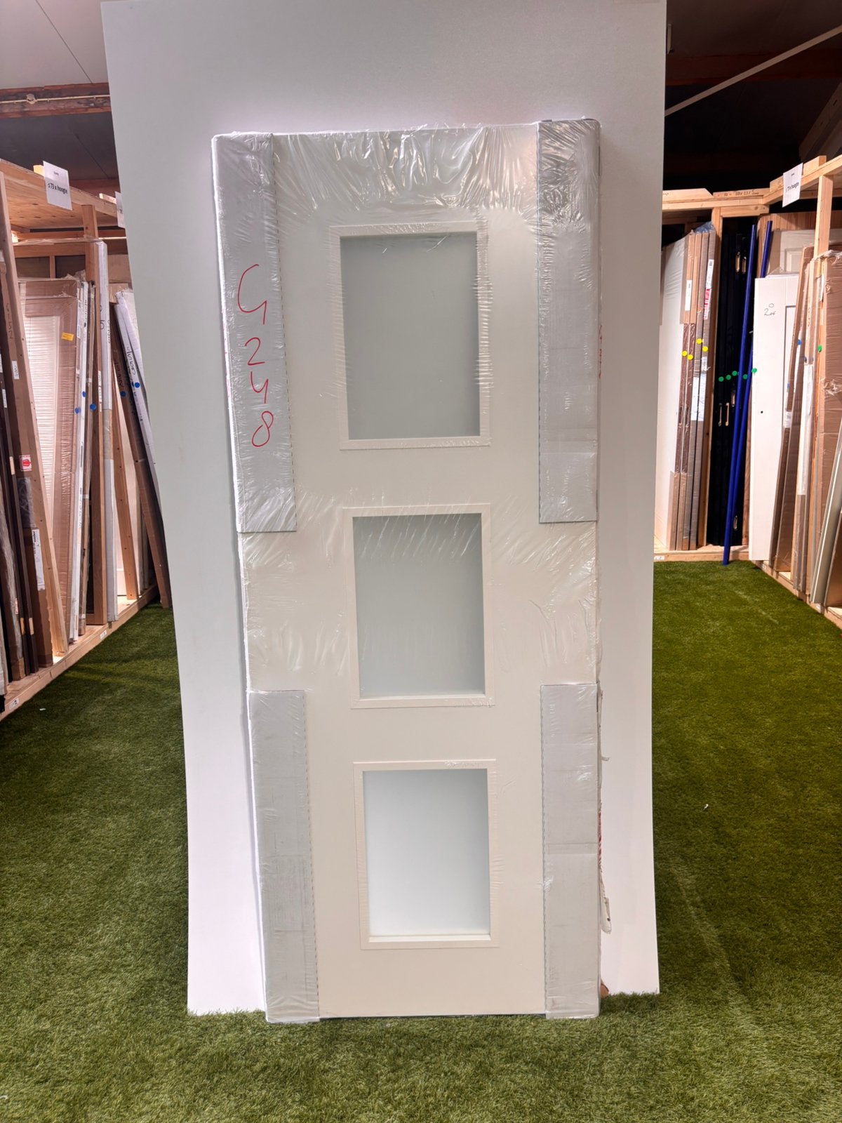 Skantrae SSL9932 binnendeur wit 83 x 211,5 opdek rechts, Doe-het-zelf en Verbouw, Deuren en Horren, 80 tot 100 cm, Binnendeur