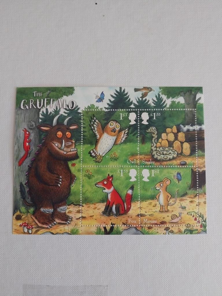 Engeland blok 128 Gruffelo-uil 2019 postfris onder postprijs, Ophalen of Verzenden, Dier of Natuur