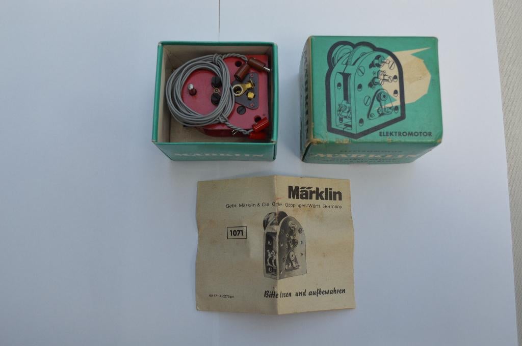 Mârklin 1071 : Electromotor voor Baukasten : NIEUW, Transformator of Voeding, Gelijkstroom of Wisselstroom, Nieuw, Ophalen of Verzenden