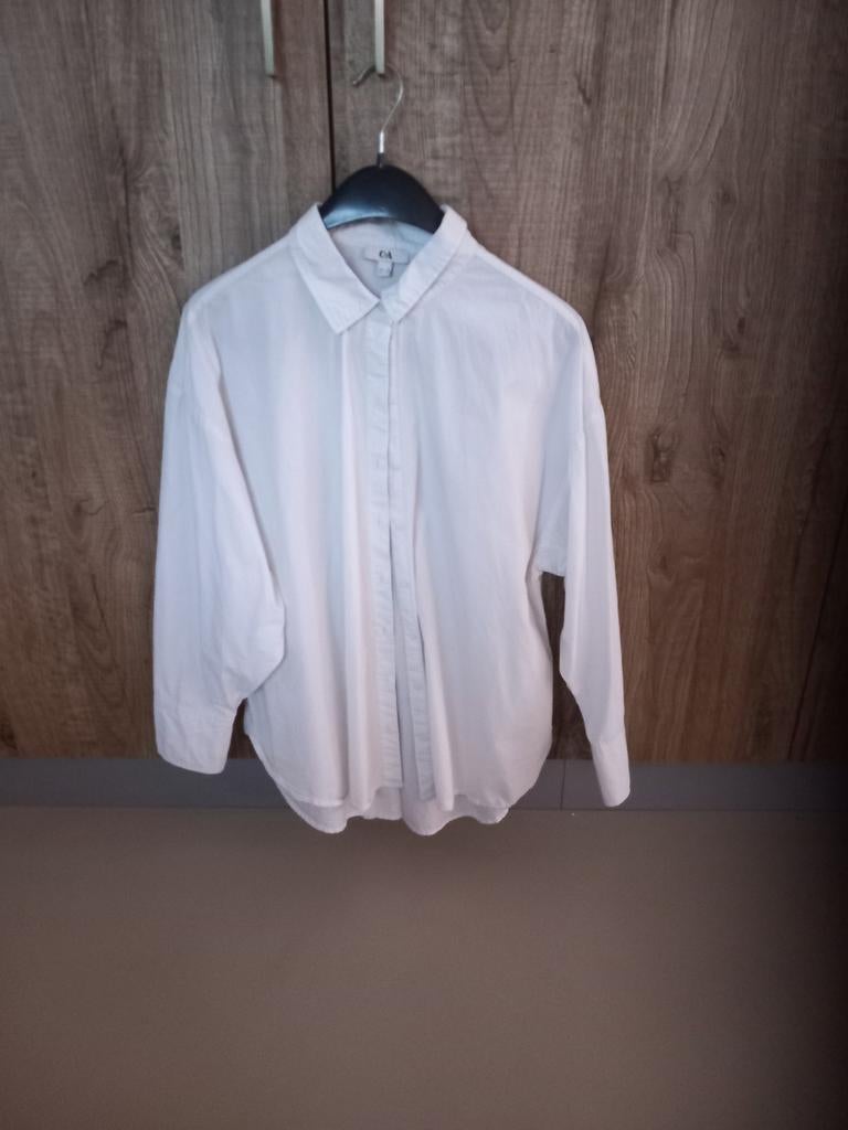 Witte blouse C&A maat 46, Ophalen of Verzenden