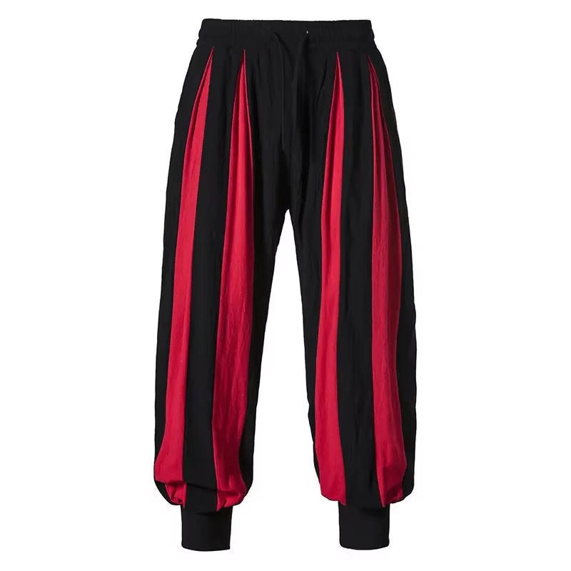 Middeleeuwse rood zwarte heren broek, Verzenden, Nieuw, Overige maten, Overige kleuren