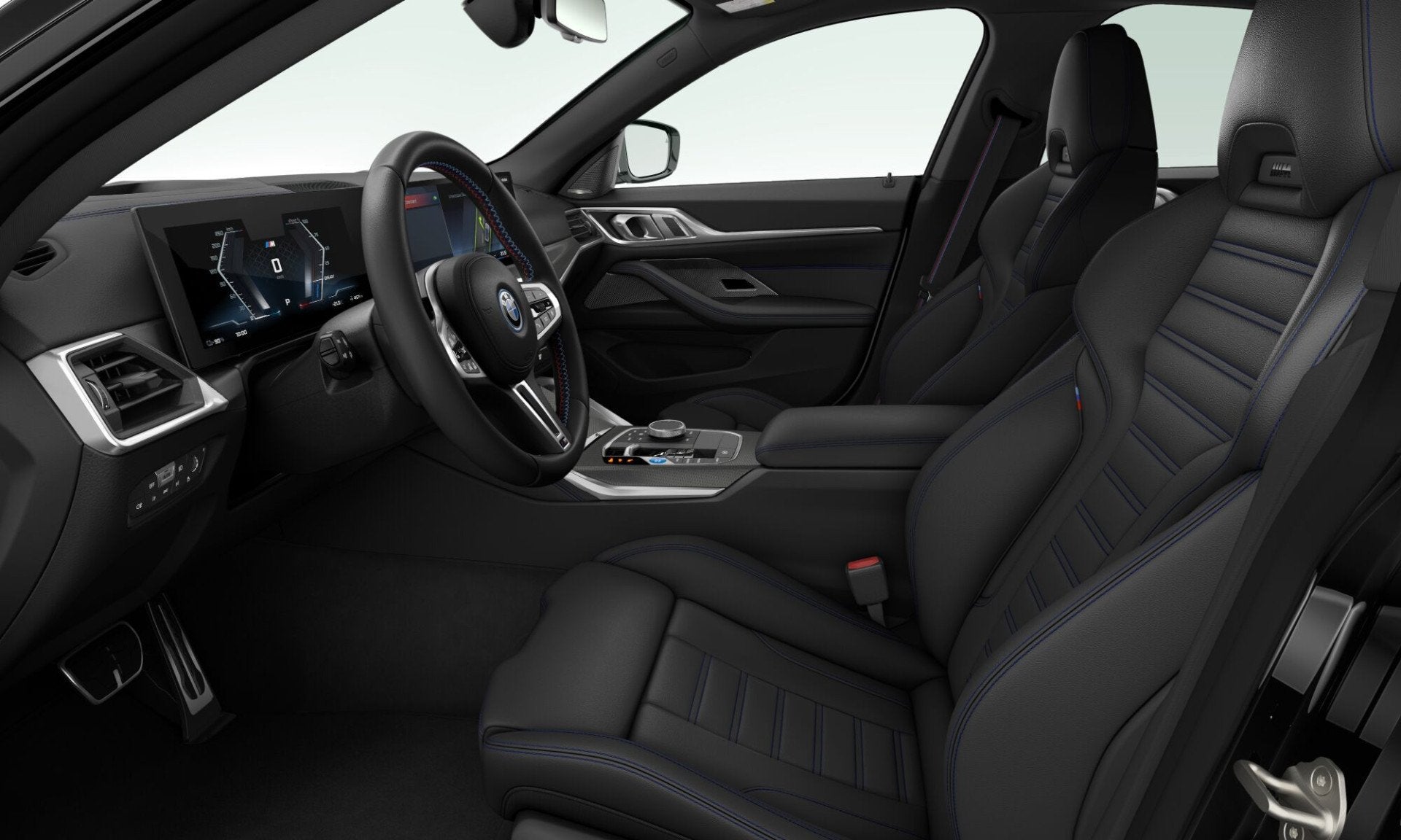 BMW i4 M50 - Dak - M-Zetels - Lasers - Driving Ass Prof - Ha, Auto's, Gebruikt, 520 km, Automatische klimaatregeling, Zwart