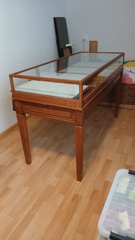 Vitrinekast, Ophalen, Gebruikt, Met klep(pen), 50 tot 100 cm