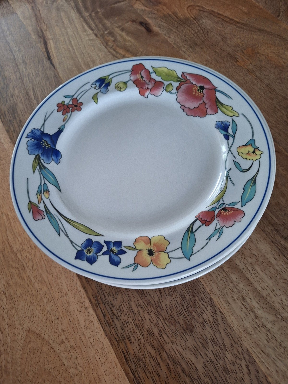 Alpine Meadow servies: 5 borden en 6 schaaltjes, Huis en Inrichting, Ophalen of Verzenden, Gebruikt