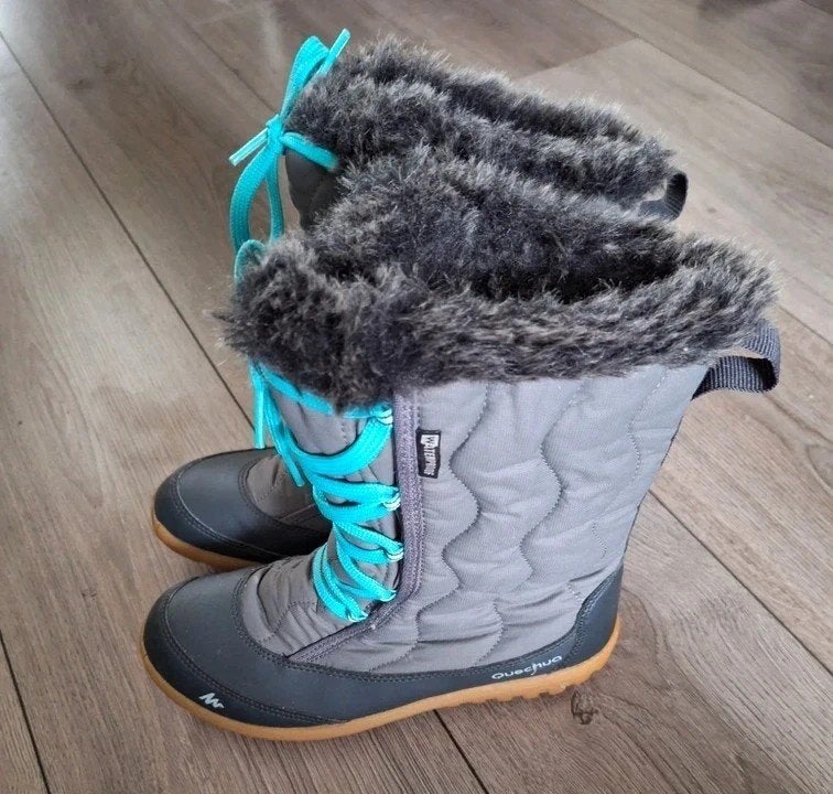 quechua snowboots maat 36 grijs turquoise gevoerd nieuw, Quechua, Jongen of Meisje, Nieuw, Ophalen of Verzenden