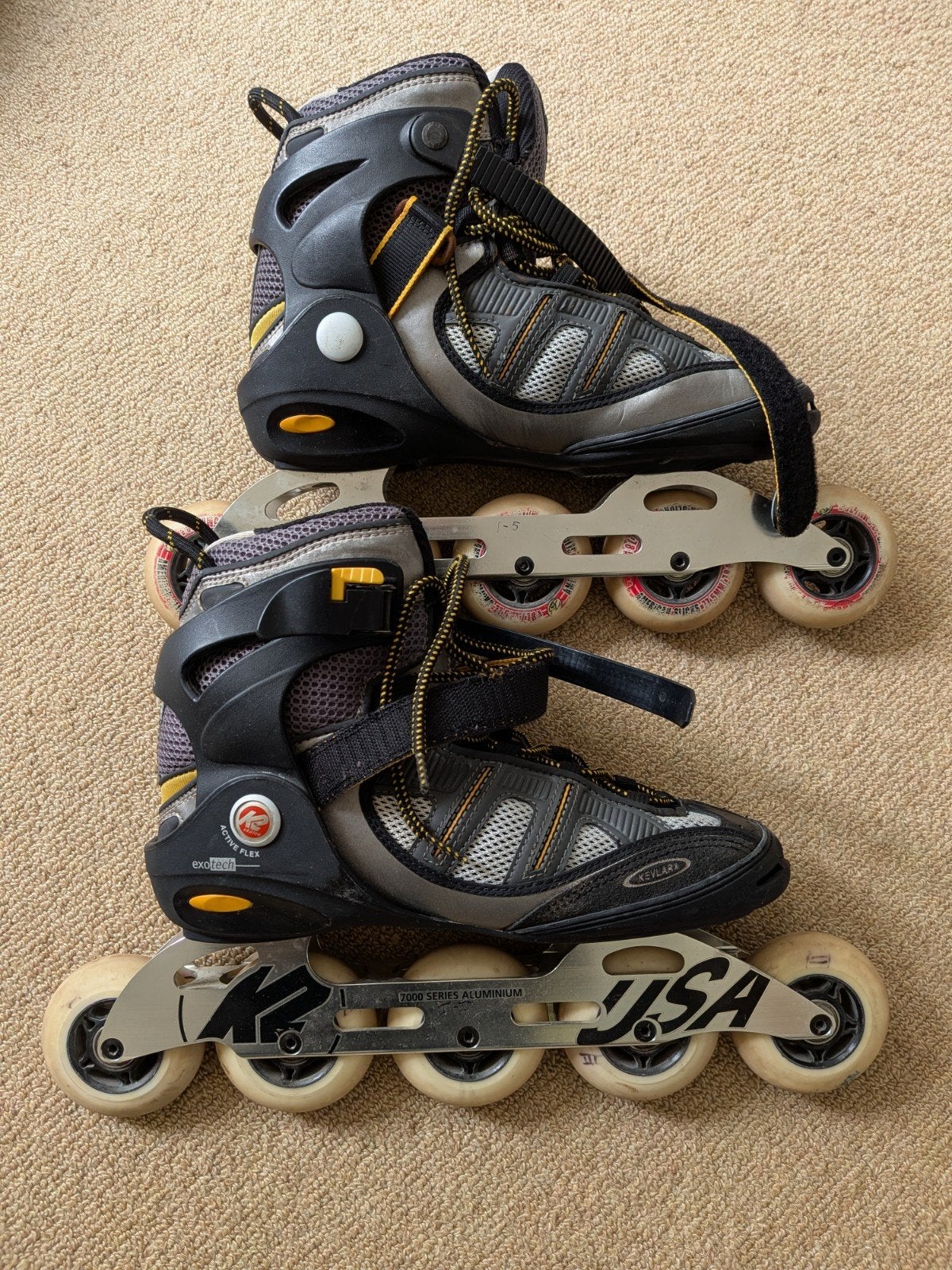 K2 Exotech Active Flex inline skates - Maat 42,5, Ophalen, Gebruikt, Overige typen, Overige merken