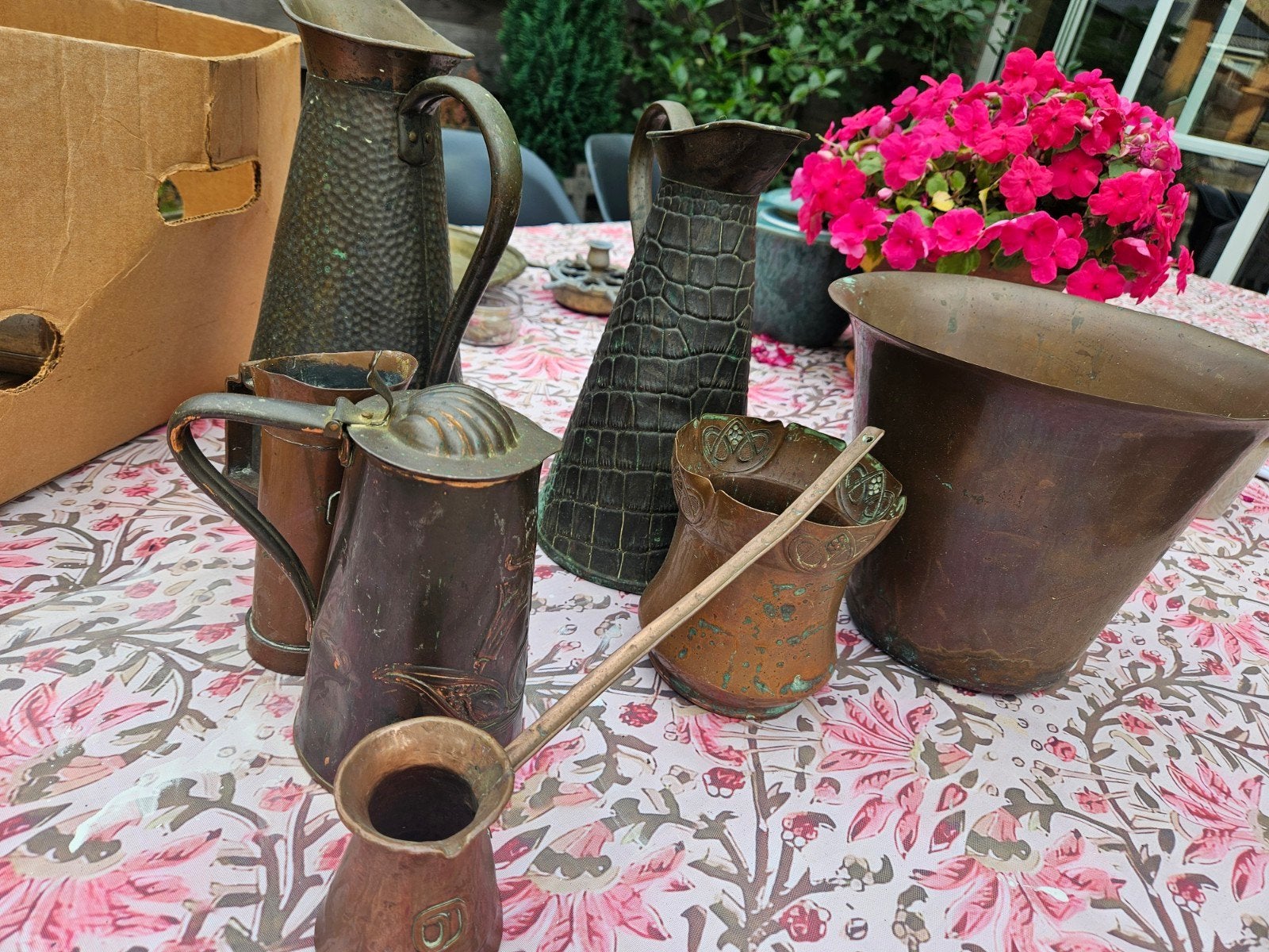 Collectie antieke koperen en bronzen kannen en potten, Antiek en Kunst, Antiek | Koper en Brons, Ophalen
