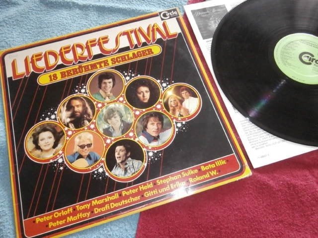 LP - Liederfestival 18 Berühmte Schlager - Various Artists., LP, Zo goed als nieuw, Pop, 12 inch