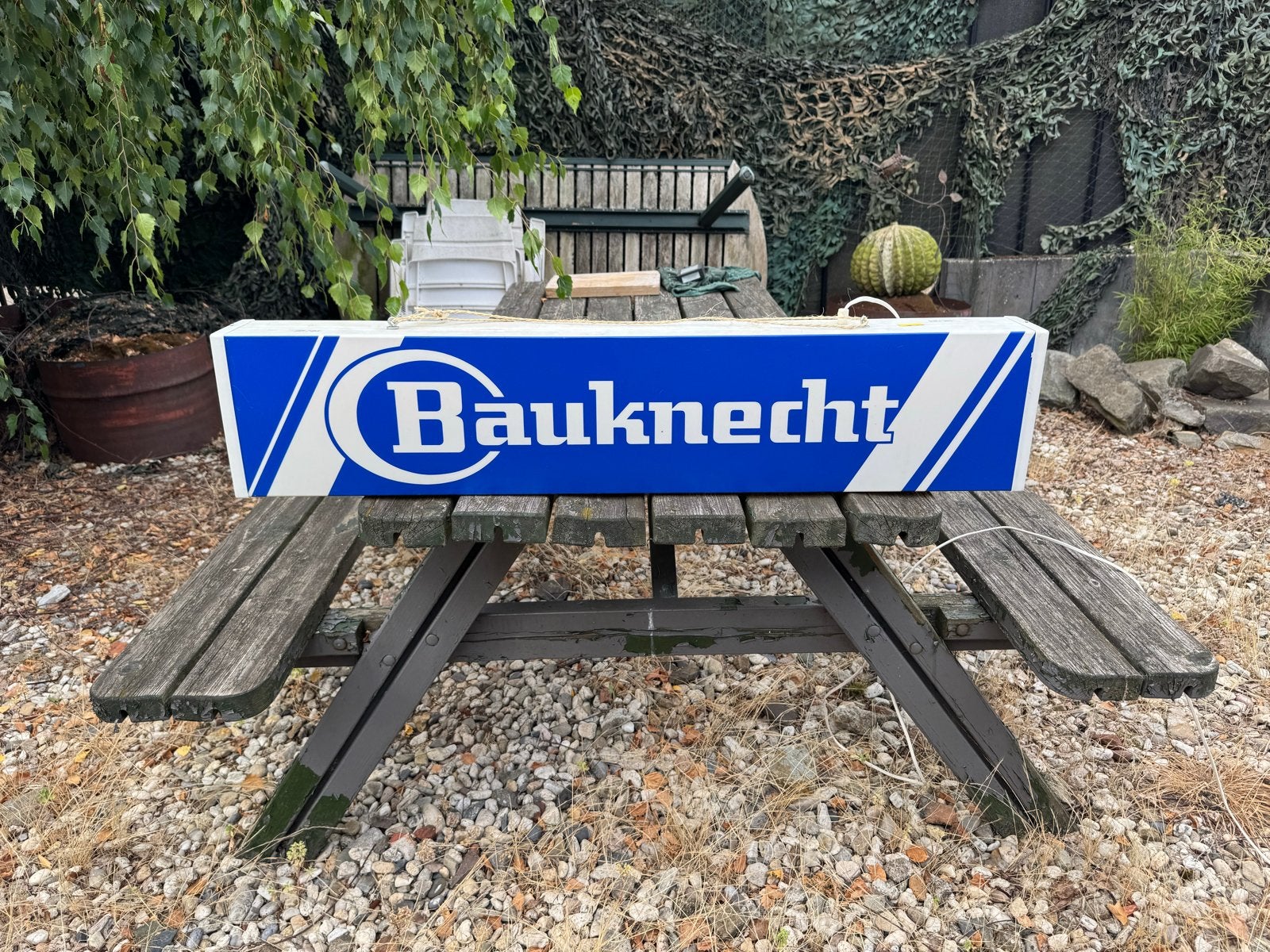 Bauknecht Lichtbak - Vintage Reclamebord, Antiek en Kunst, Ophalen