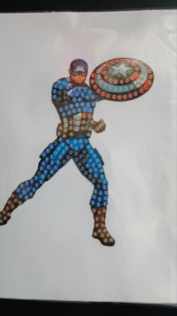 Disney years of wonder diamond paint sticker 093 captain, Ophalen of Verzenden