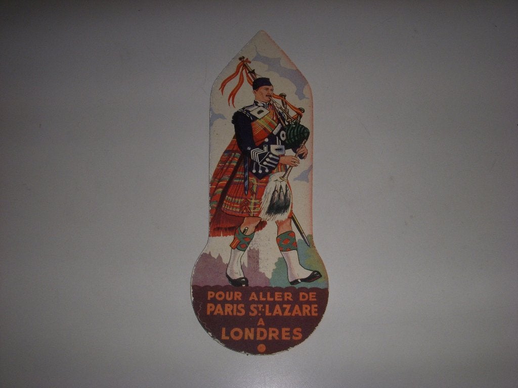 Boekenlegger bootverbinding Frankrijk naar Engeland +/-1950, Ophalen of Verzenden, Gebruikt, Reclame