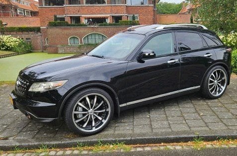 🟢Infiniti FX35 3.5 V6 Upgrades/ Youngtimer/Full Option, Auto's, Automaat, Zwart, 1915 kg, FX-serie