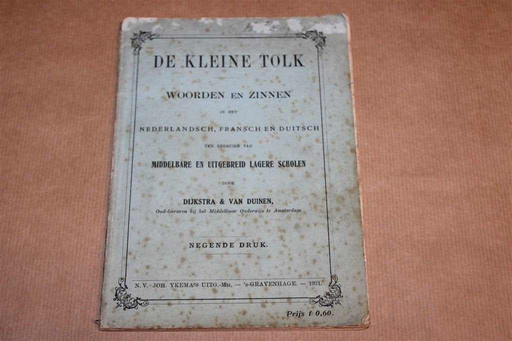 De Kleine Tolk — Woorden en Zinnen in Frans en Duits 1921, Ophalen of Verzenden