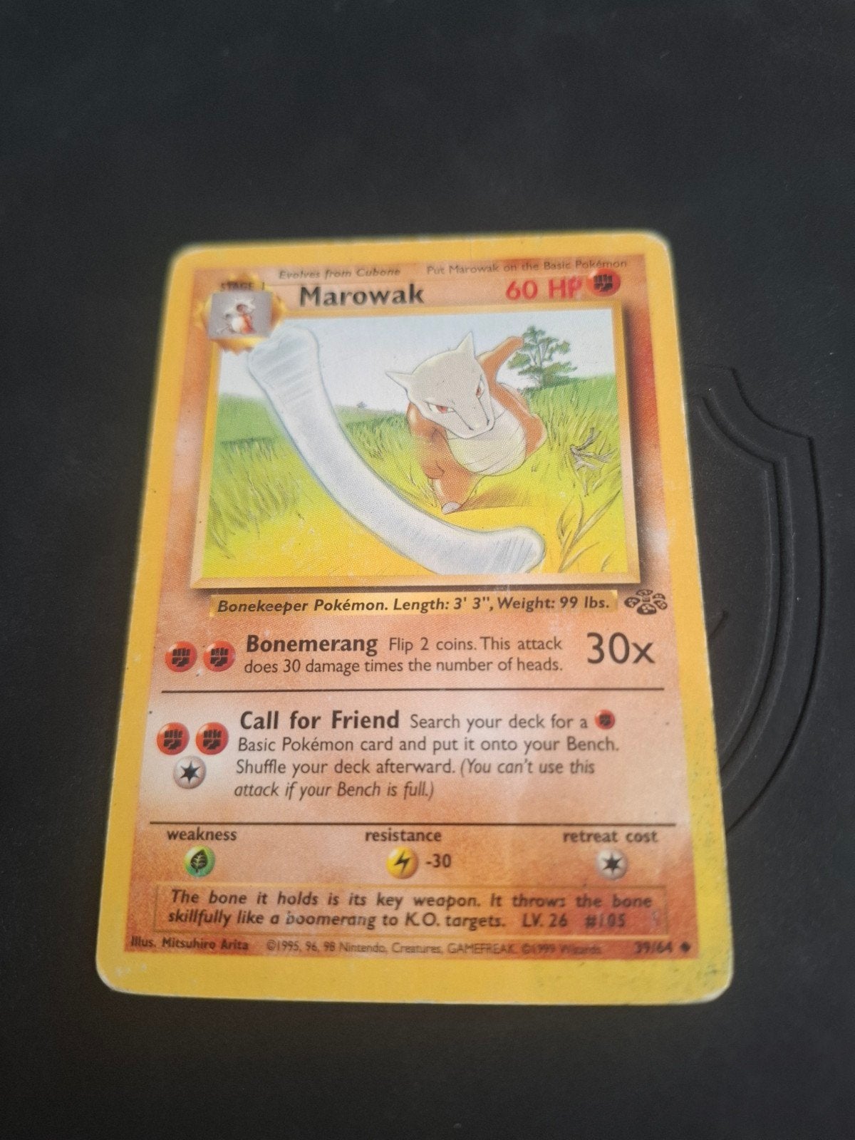 Marowak Pokémon kaart 39/64 Jungle Set (Engels), Ophalen of Verzenden, Gebruikt, Losse kaart