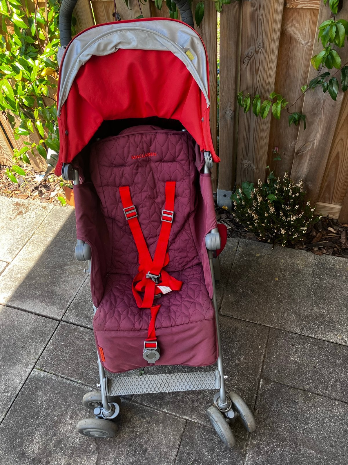 Maclaren buggy - Rood/Bordeaux, Ophalen, Gebruikt, Kinderwagen, Overige merken