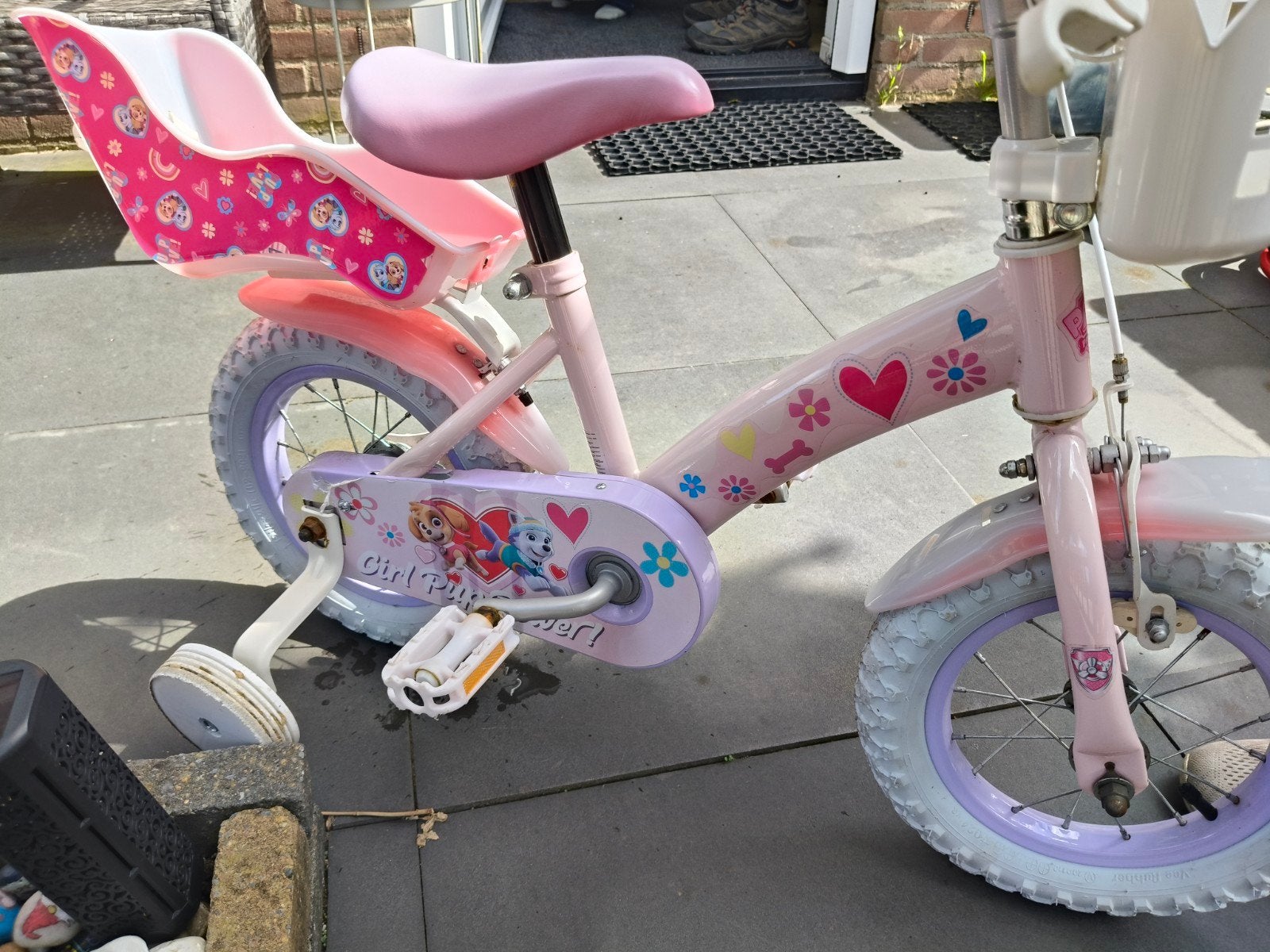 paw patrol 12.5 inch fiets, Fietsen en Brommers, Fietsen | Kinderfietsjes, Ophalen, Terugtraprem, Zijwieltjes, Gebruikt