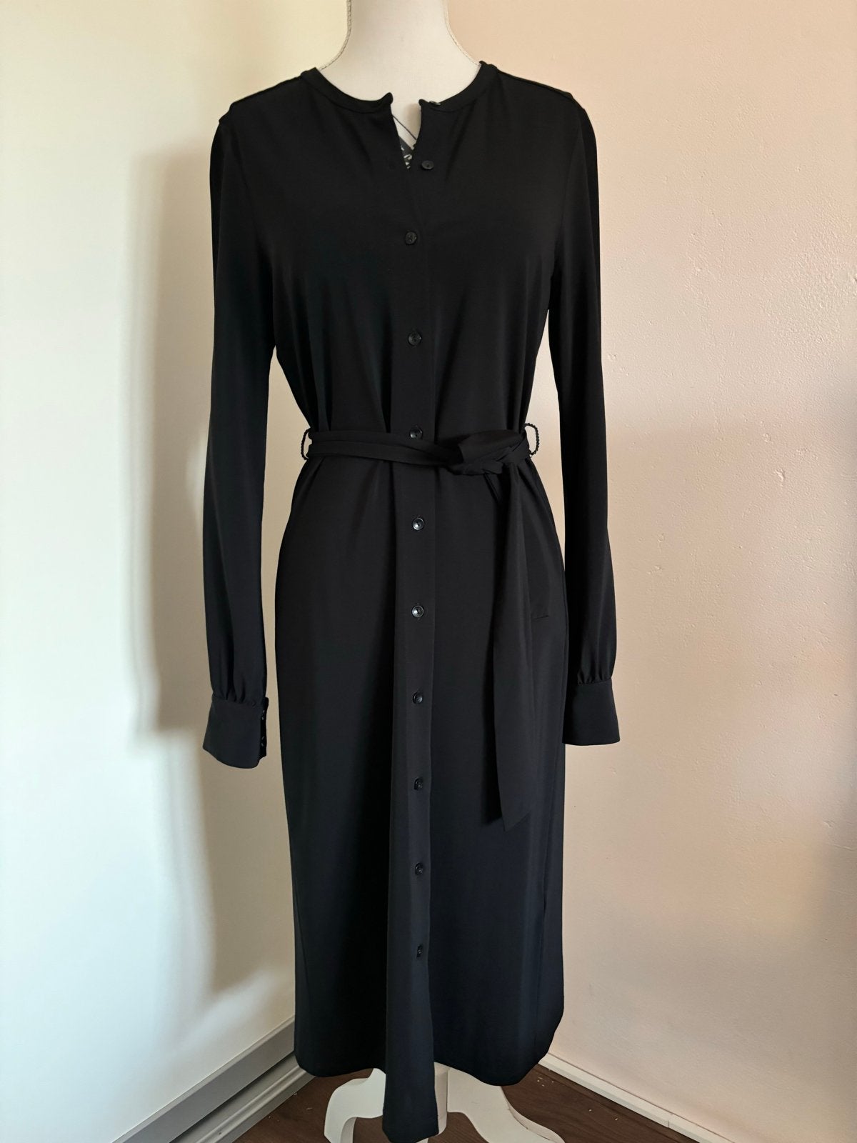 Expresso zwarte jurk vest travelstof  - Maat XS, Zwart, Ophalen of Verzenden, Zo goed als nieuw, Maat 34 (XS) of kleiner