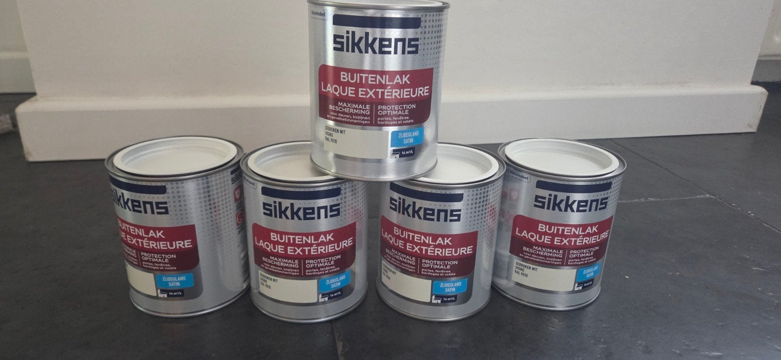 sikkens,  buitenlak., Ophalen of Verzenden, Nieuw, Wit
