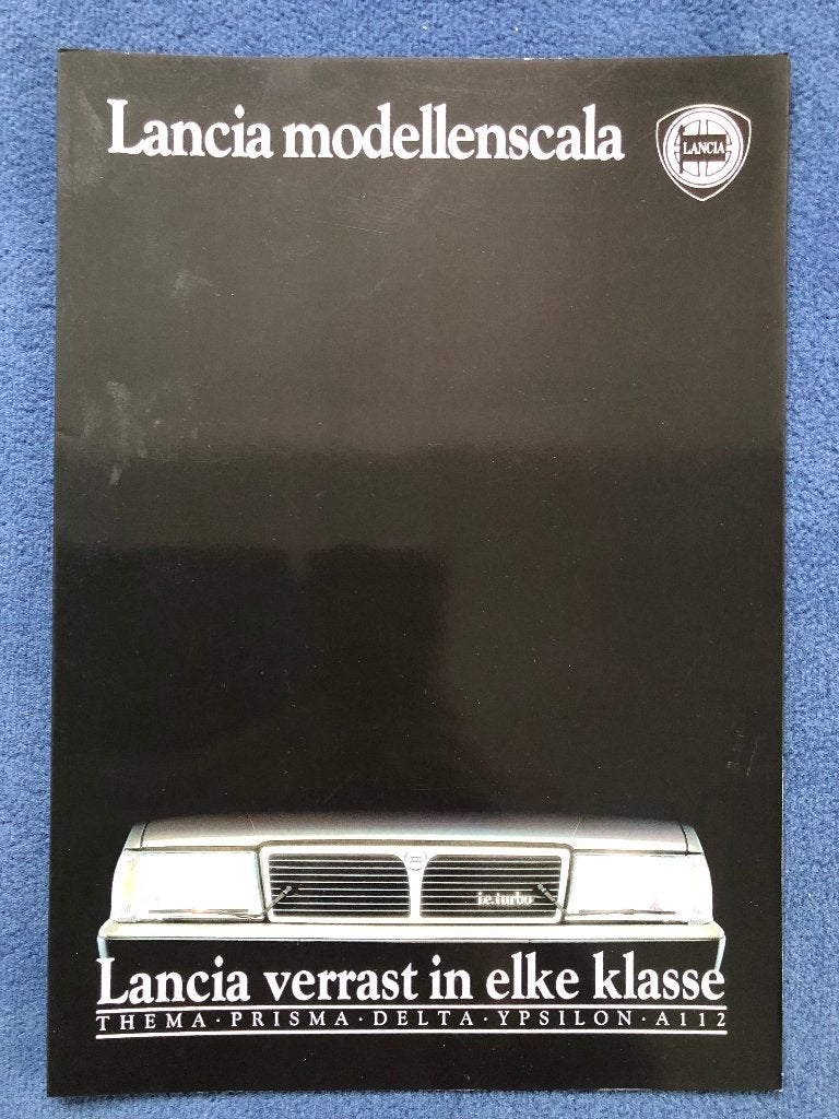 Lancia modellenscala glossy folder, Boeken, Auto's | Folders en Tijdschriften, Nieuw, Overige merken, Ophalen of Verzenden